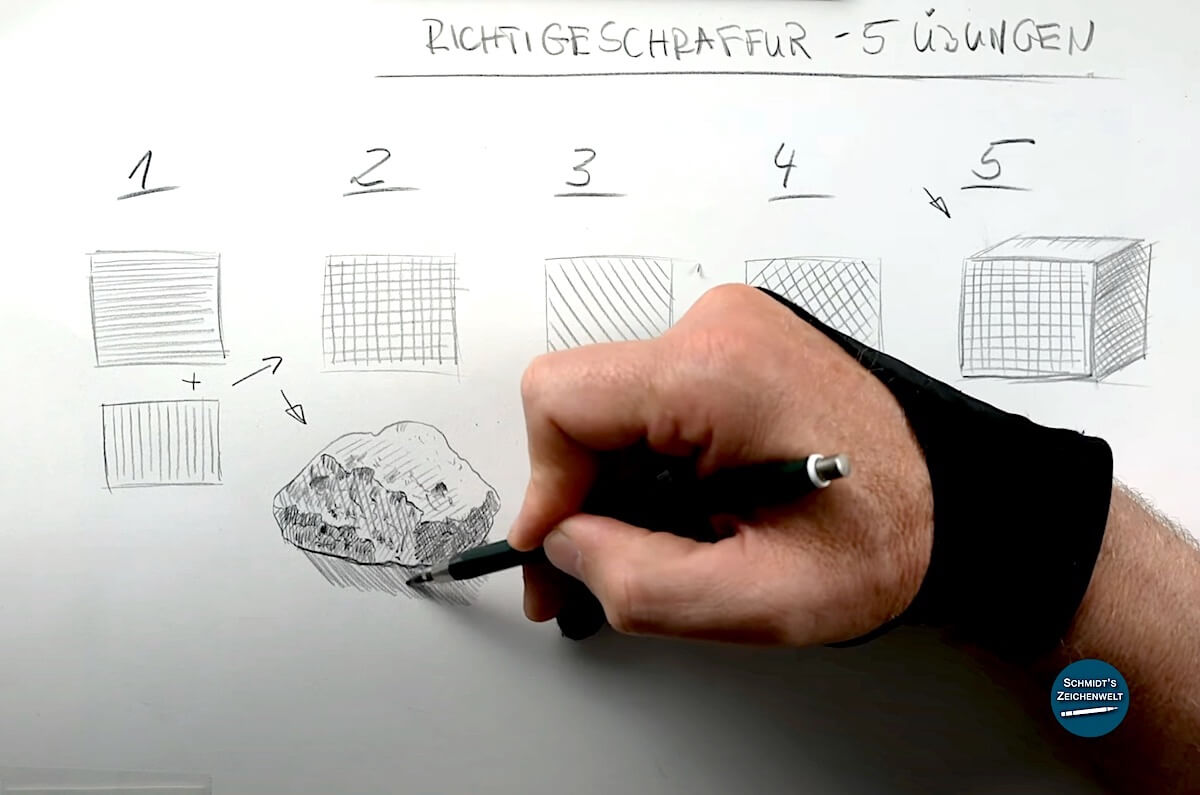 Zeichnen lernen – Schraffur und Lichtaufbau Schritt für Schritt erklärt von Ralf Wilhelm Schmidt