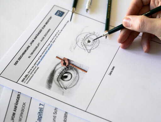 Auge zeichnen mit System