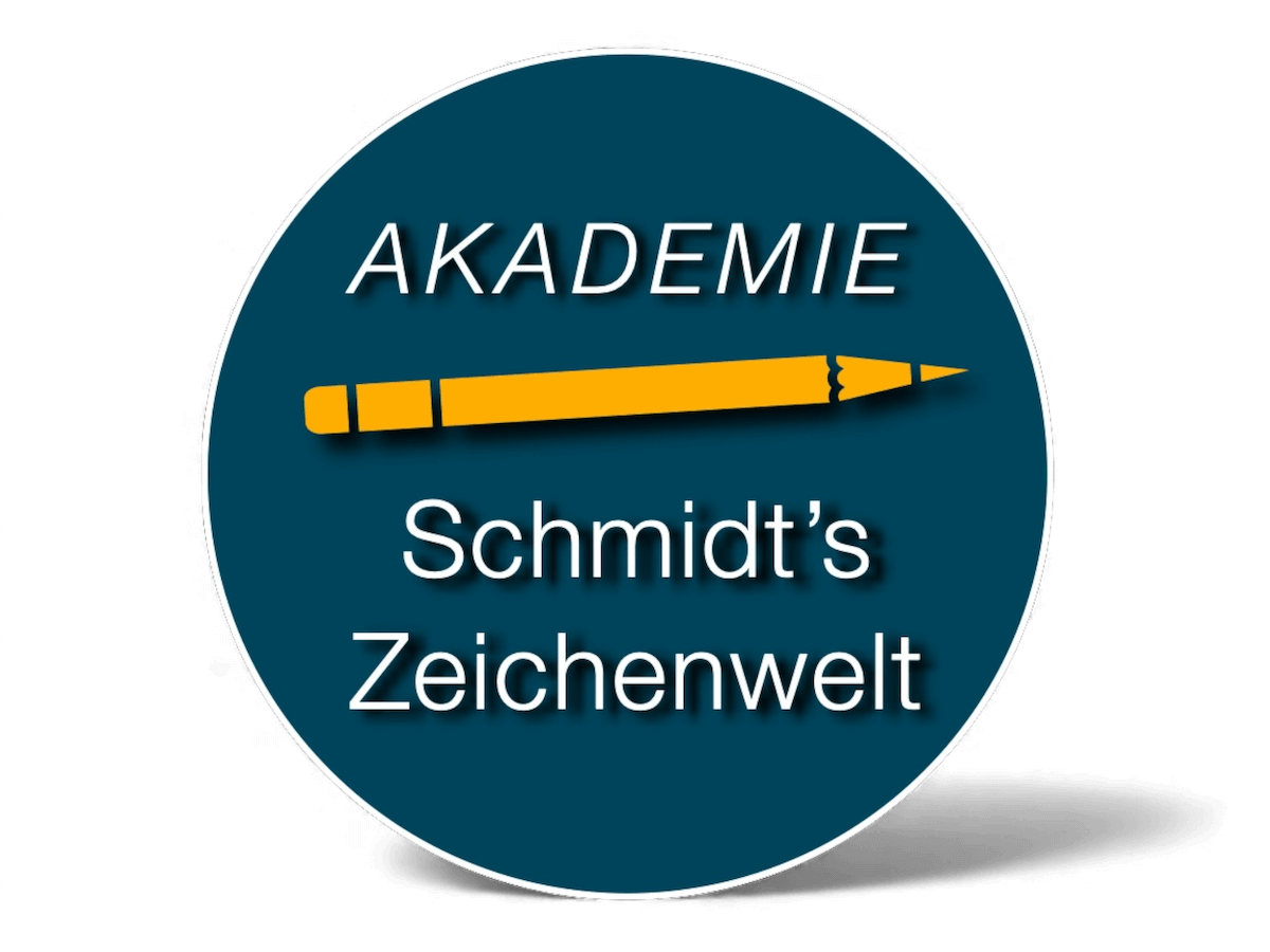 Zeichnen lernen-Logo Akademie Schmidts Zeichenwelt 