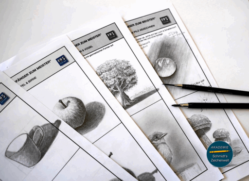 Realistisch zeichnen lernen-Akademie Schmidts Zeichenwelt