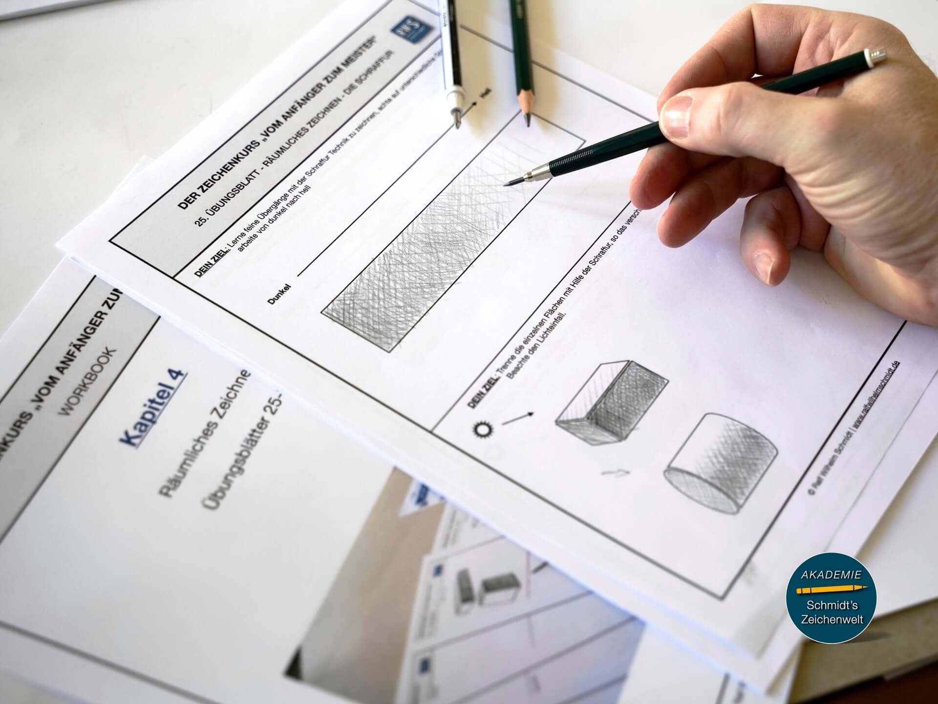 Schraffieren-zeichnen lernen-Schmidts Zeichenwelt