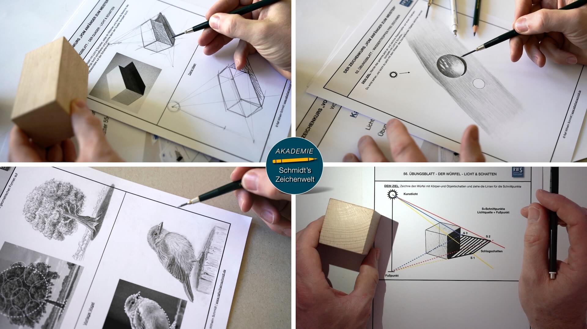 Zeichnen lernen mit Ralf Wilhelm Schmidt-Akademie Schmidts Zeichenwelt 