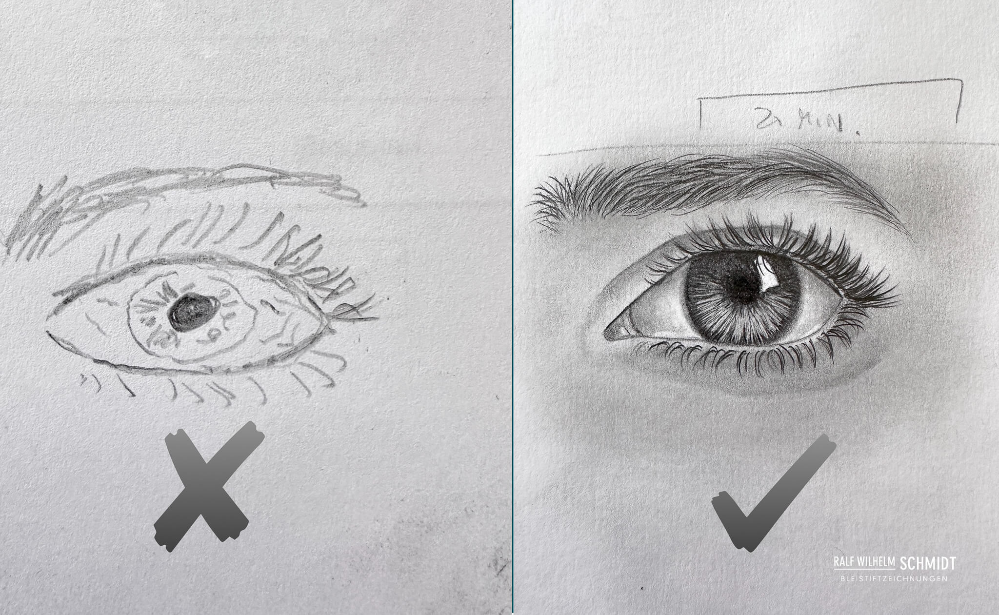 Augen zeichnen Online lernen mit Ralf Wilhelm Schmidt