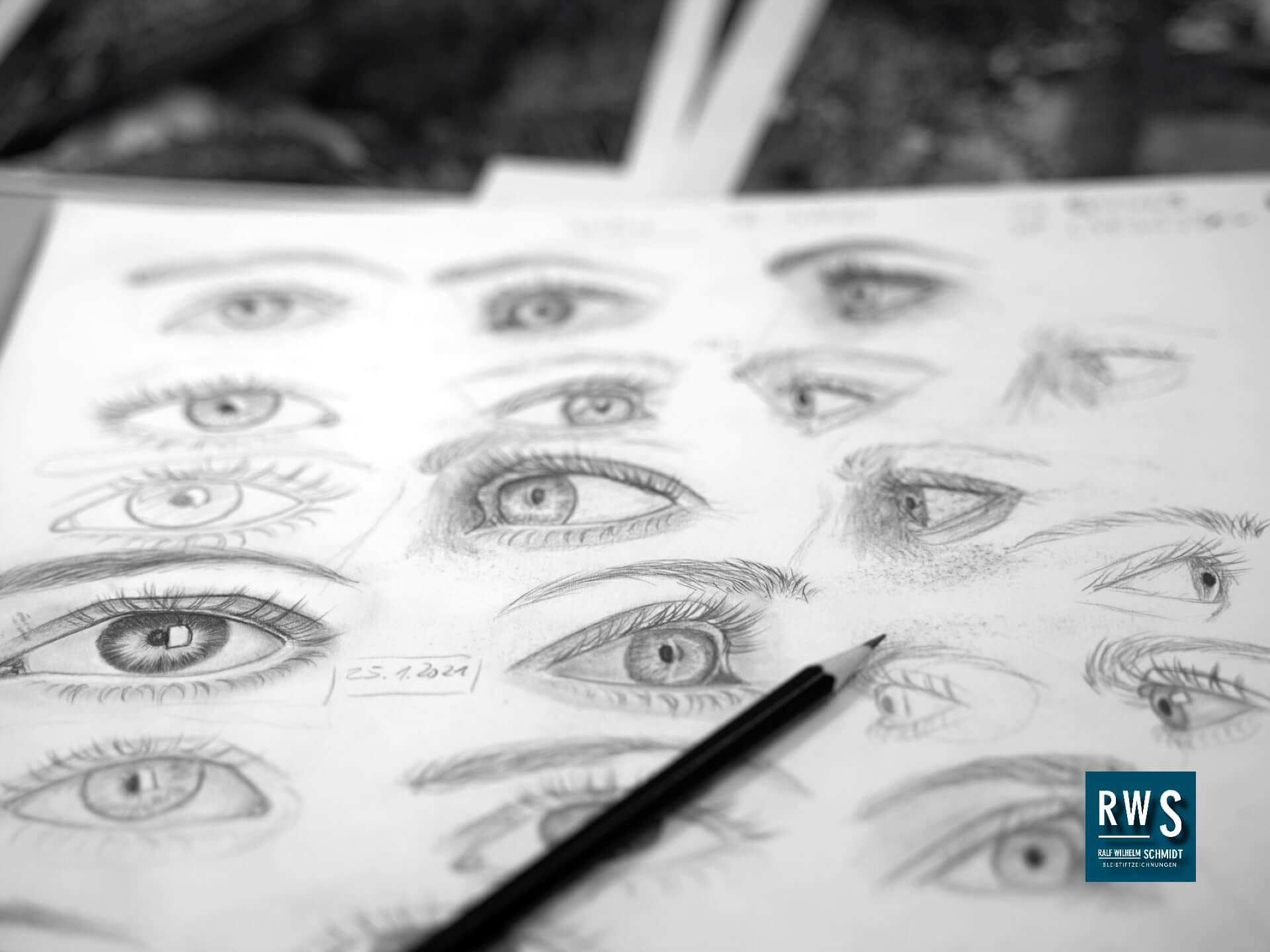 Augen zeichnen lernen-der Zeichenkurs