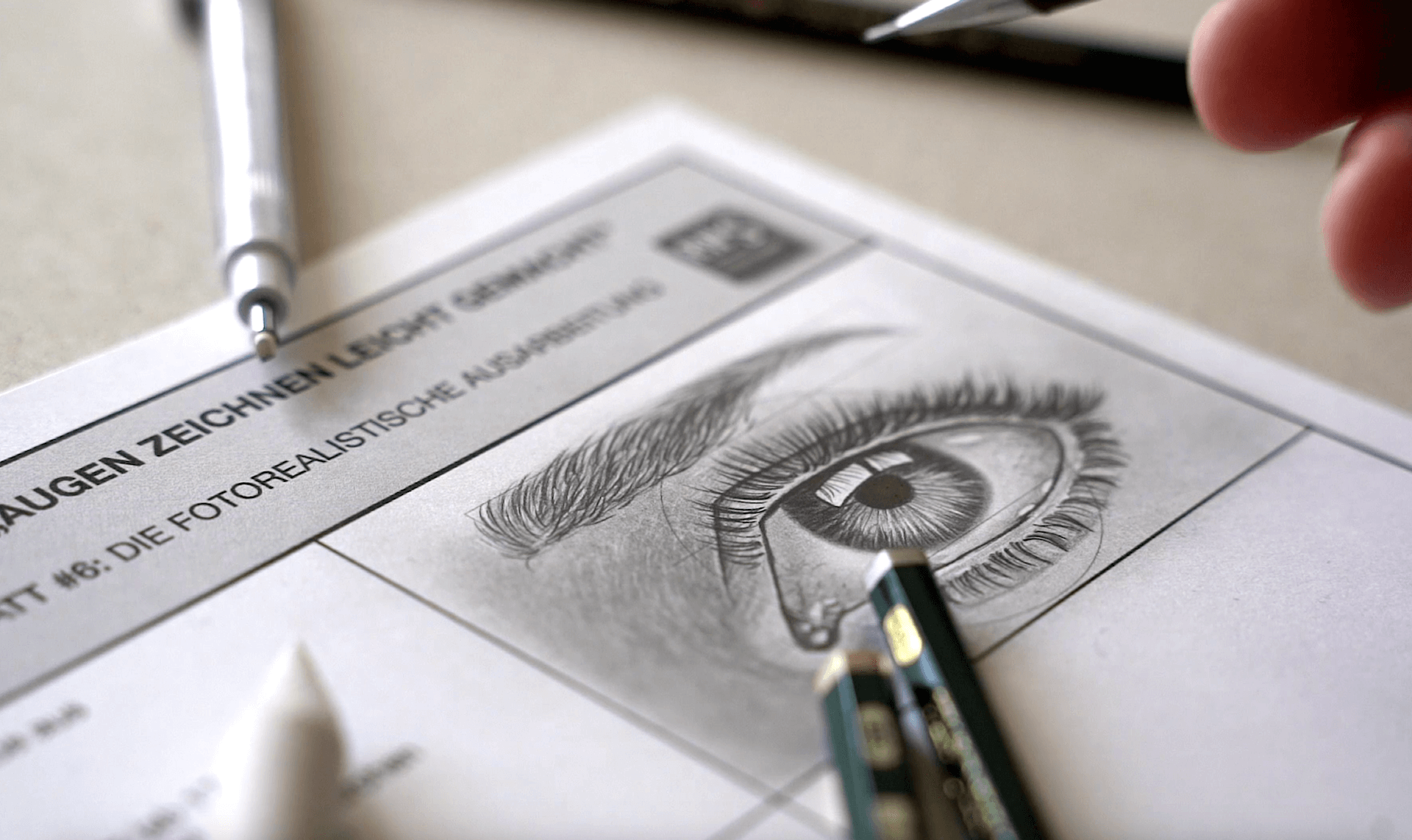 Augen zeichnen lernen-der Zeichenkurs