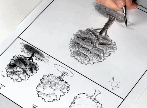 Baum zeichnen-Schmidts Zeichenwelt