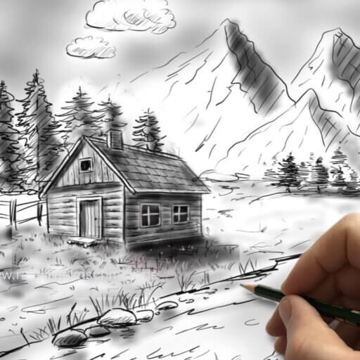 Natur und Landschaft zeichnen