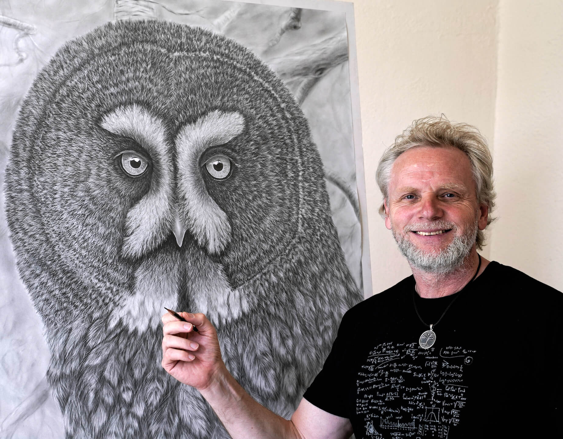 Eule-Zeichnung Ralf Wilhelm Schmidt