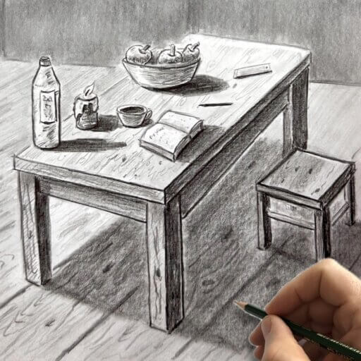 Stillleben zeichnen lernen-Zeichenkurs