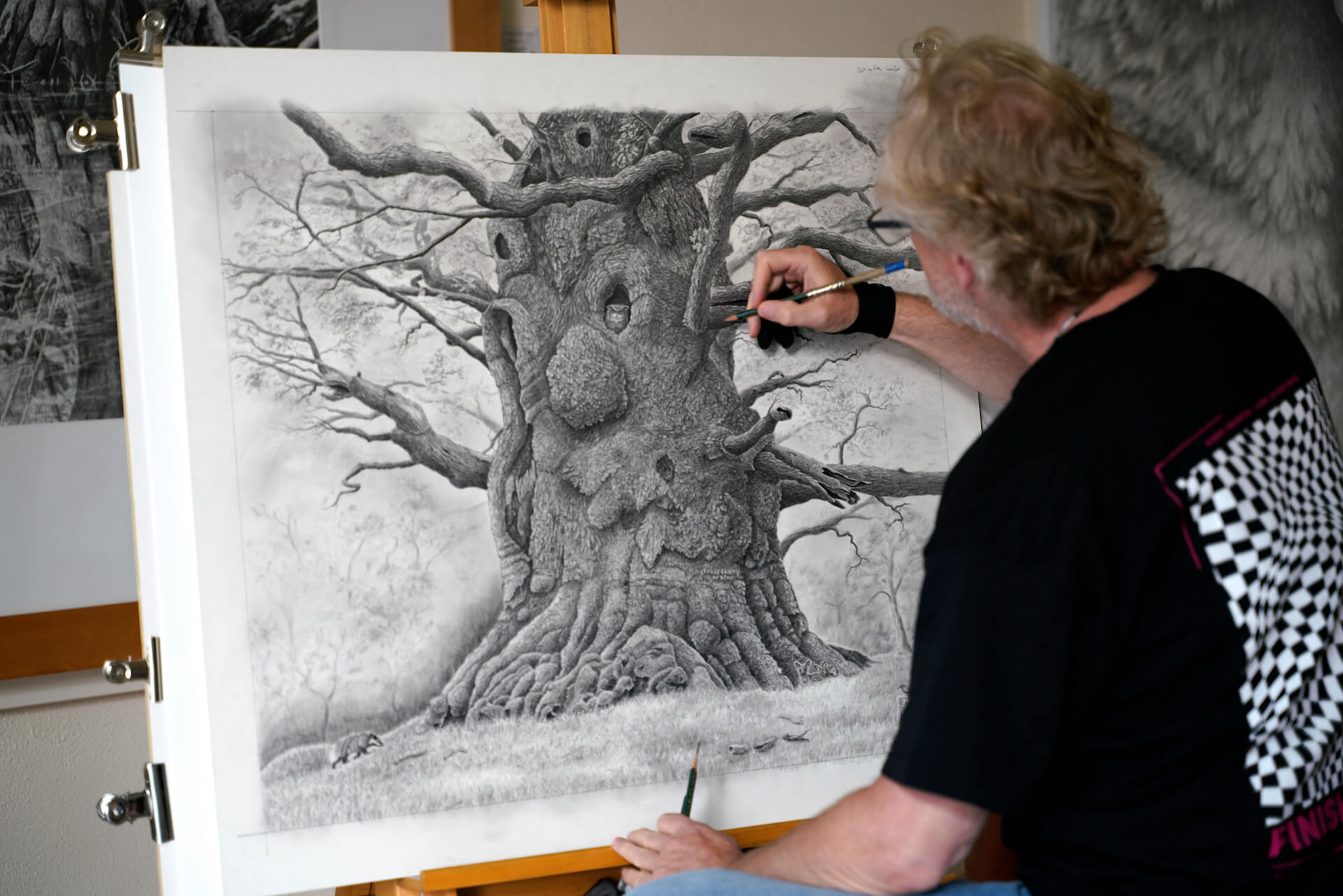 Akademie Schmidts Zeichenwelt-alte Bäume zeichnen