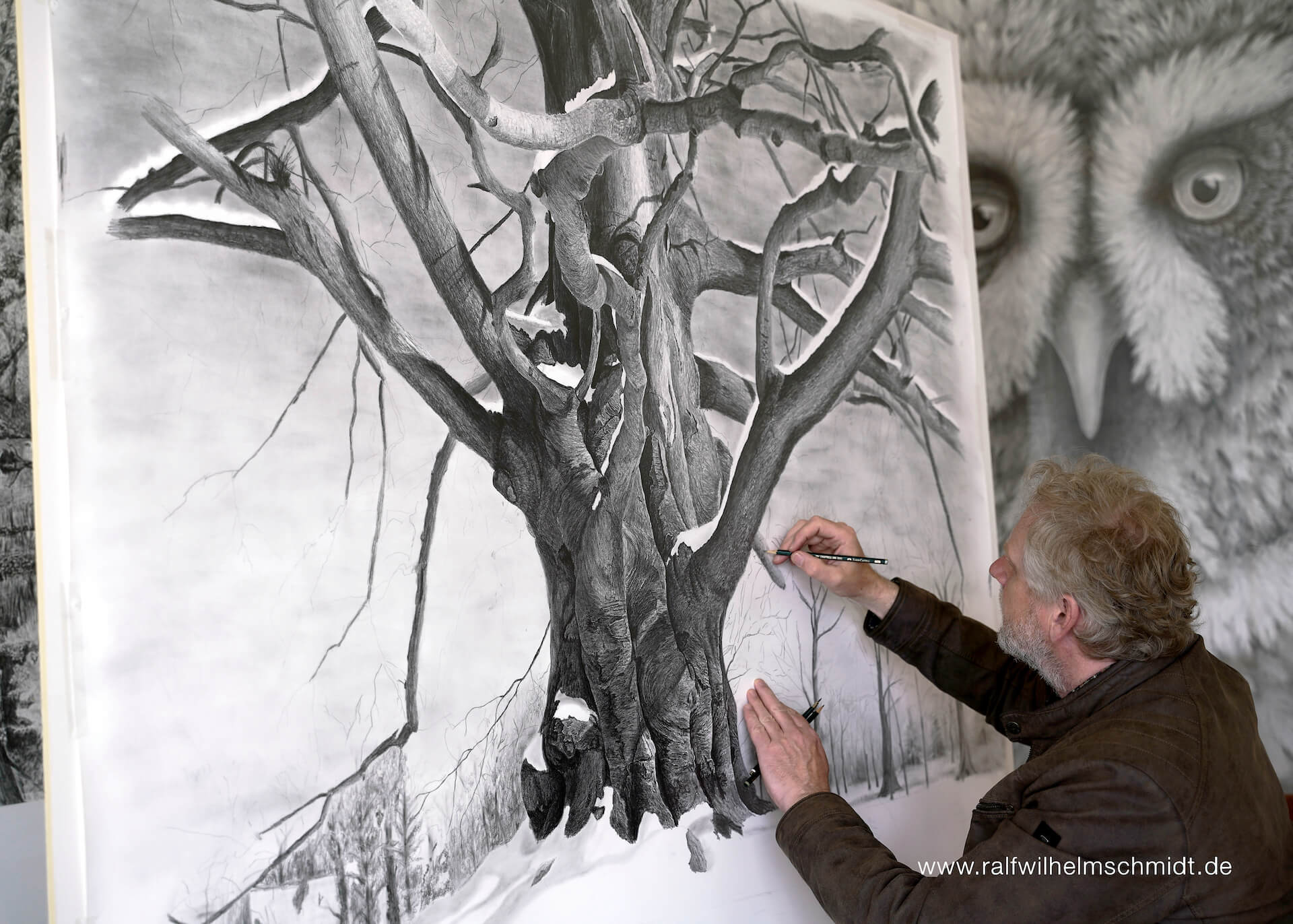 Bäume realistisch zeichnen lernen_ Akademie Schmidt's Zeichenwelt-Premium Mitgliedschaft