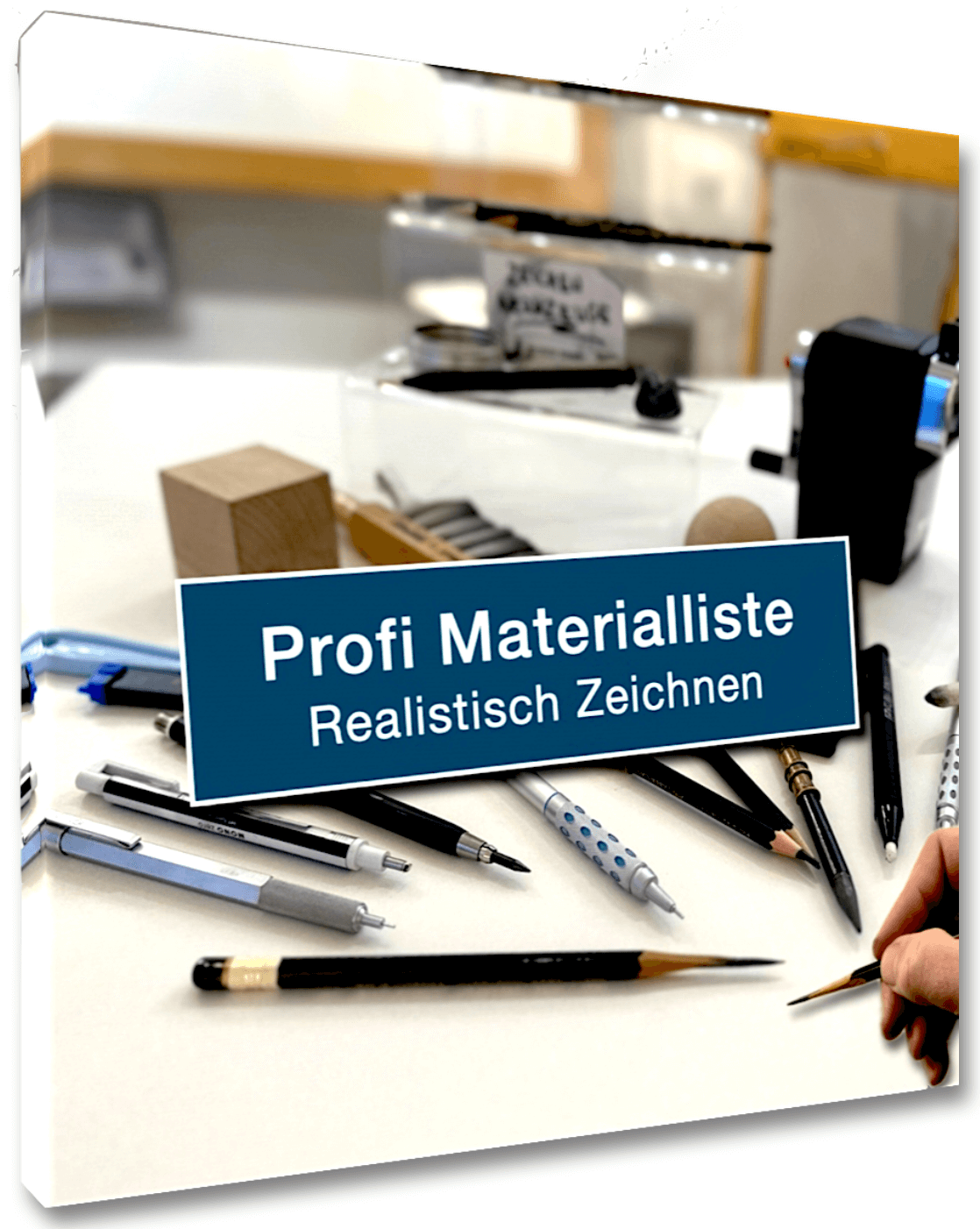 Materialliste realistisch zeichnen