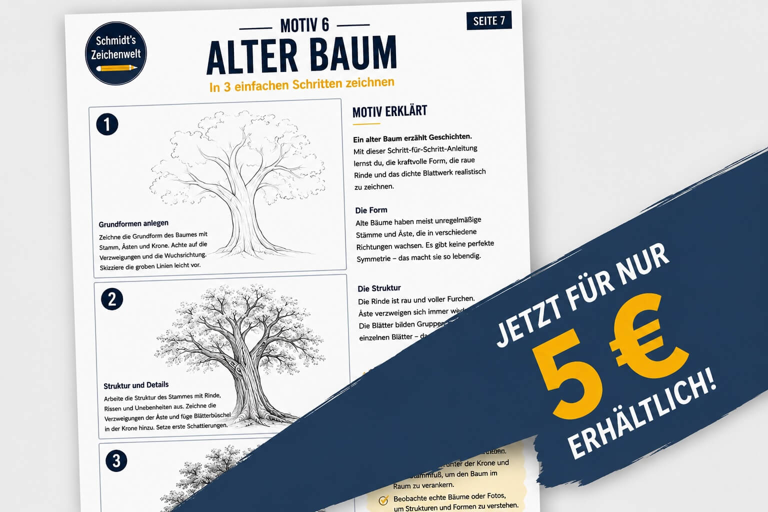 Zeichnen lernen realistisch 10 Motive