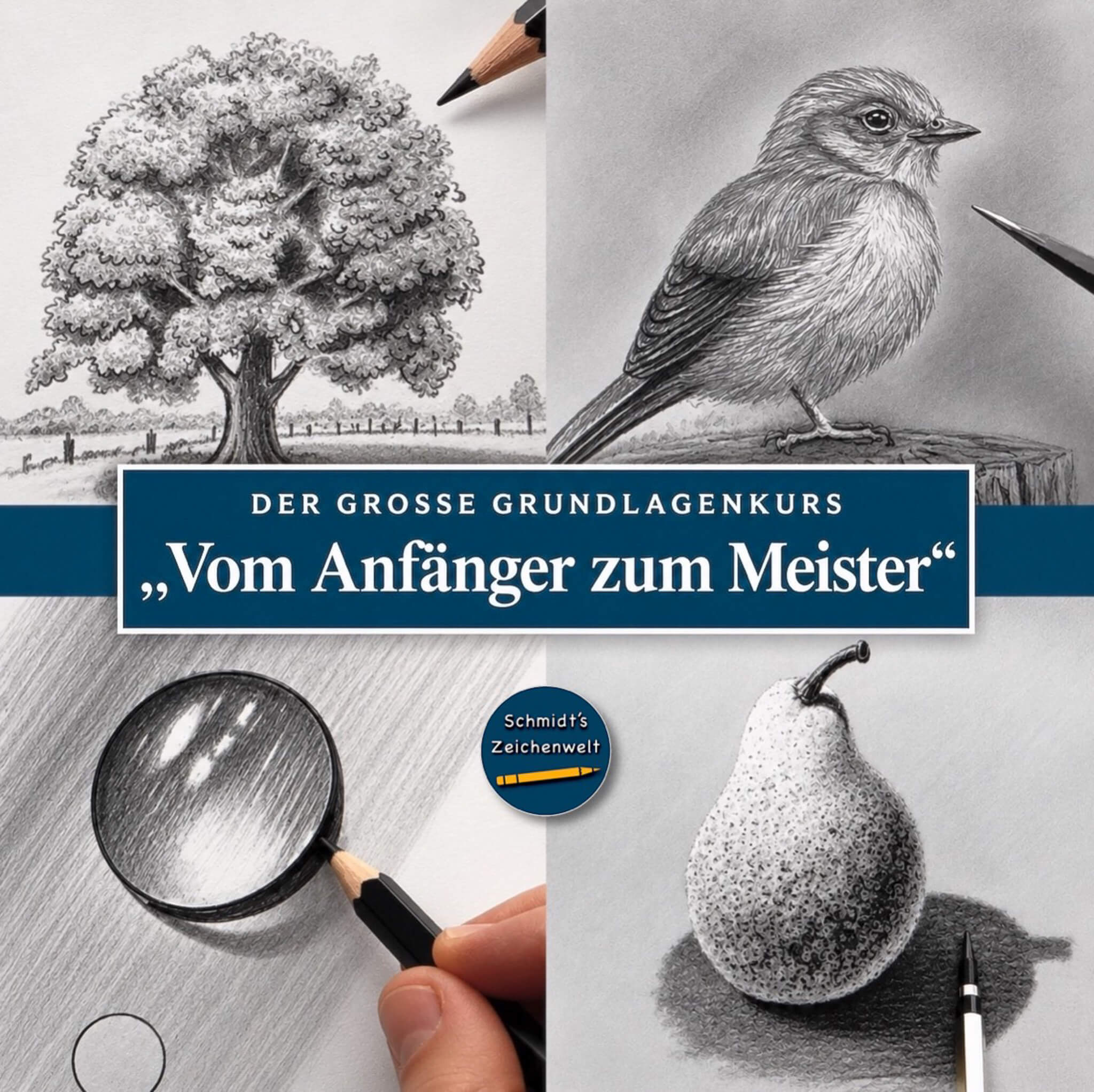 Zeichenkurs Grundlagen "Vom Anfänger zum Meister" Schmidts Zeichenwelt
