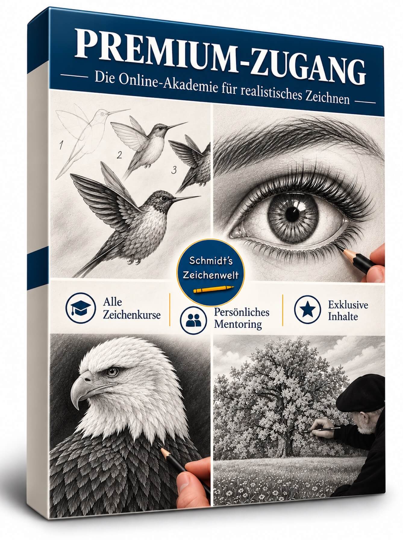 zeichnen lernen Akademie Schmidt's Zeichenwelt-Mitgliedschaft