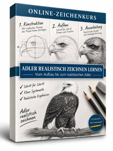 Adler zeichnen lernen-Zeichenkurs