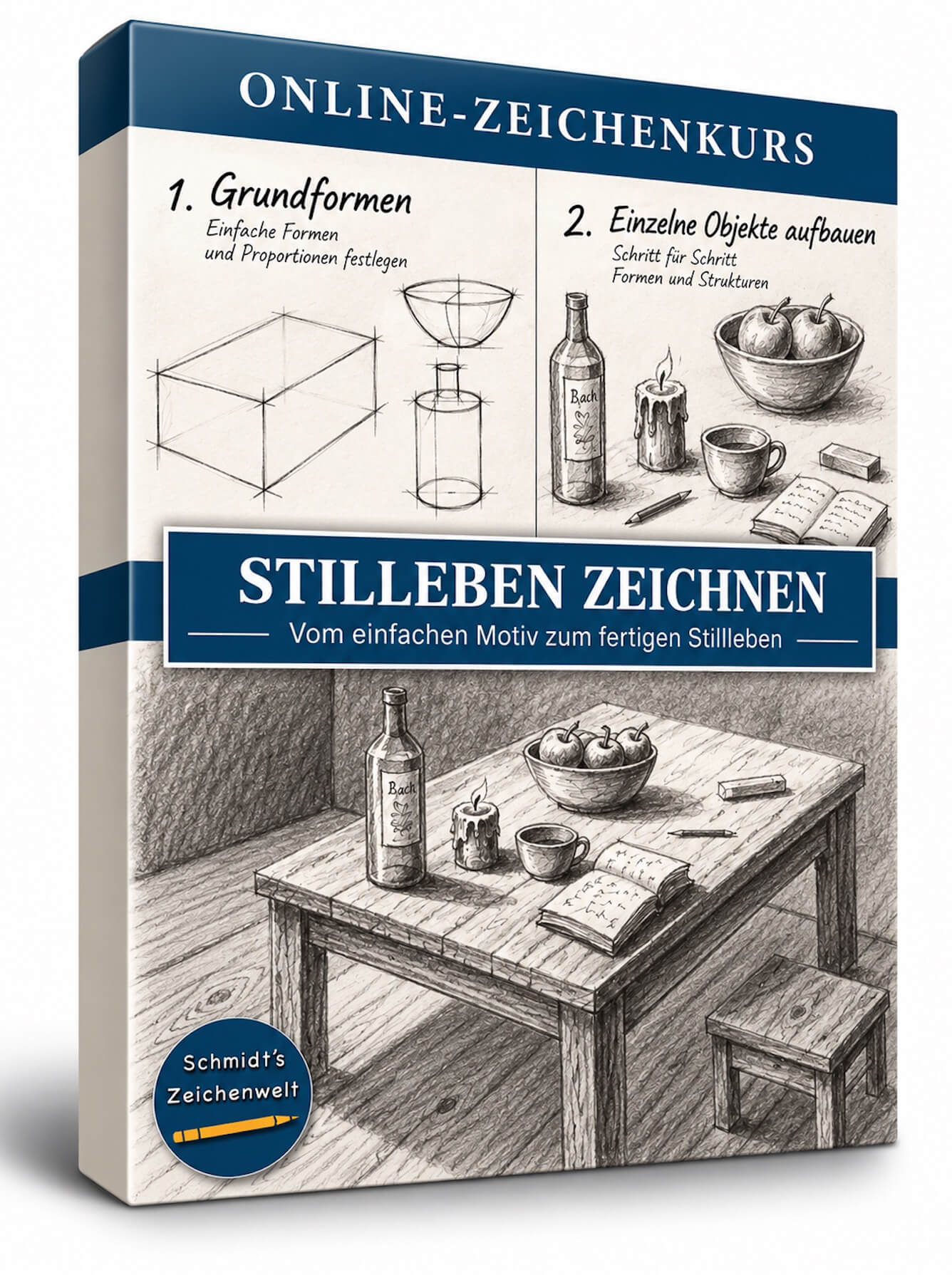 Stillleben zeichnen lernen-Zeichenkurs