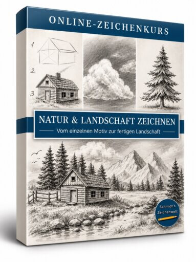 Zeichenkurs „Natur & Landschaft zeichnen“ , zeichnen lernen