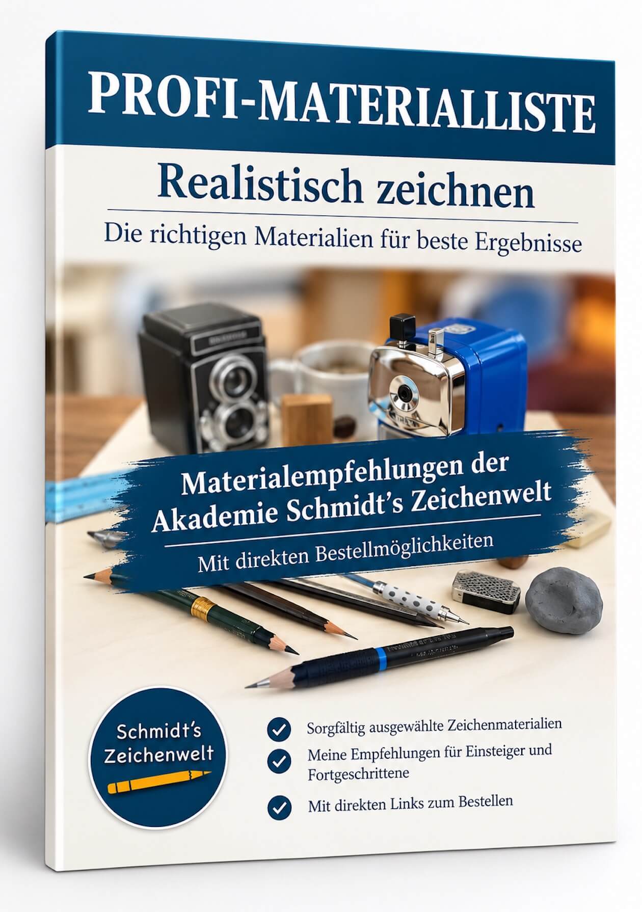 Zeichenmaterial realistisch zeichnen-Liste